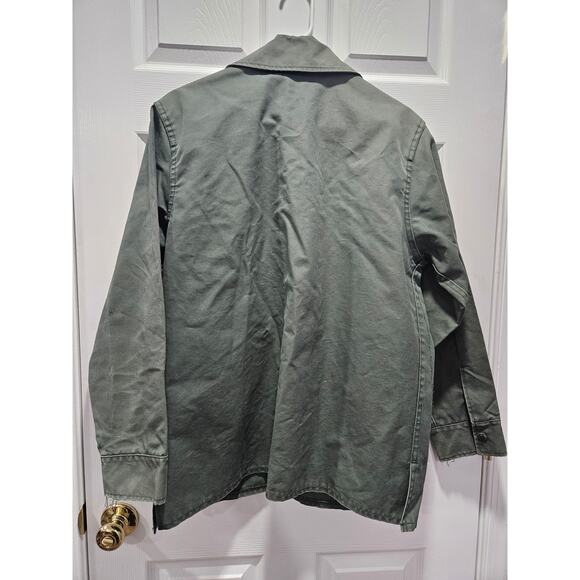 Vintage Filson Dry Tin Jac Shirt MADE IN USA Otter Green Olive Dark CC Jacket M - Picture 3 of 7